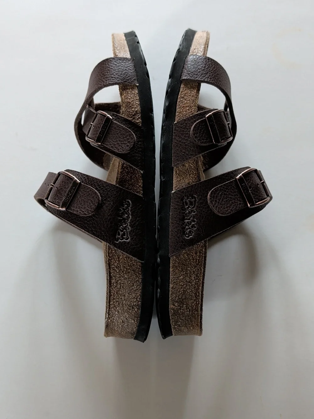 Birkenstock, Birkis, Criss Cross Brown Sandals. Size 7 - Picture 4 of 11